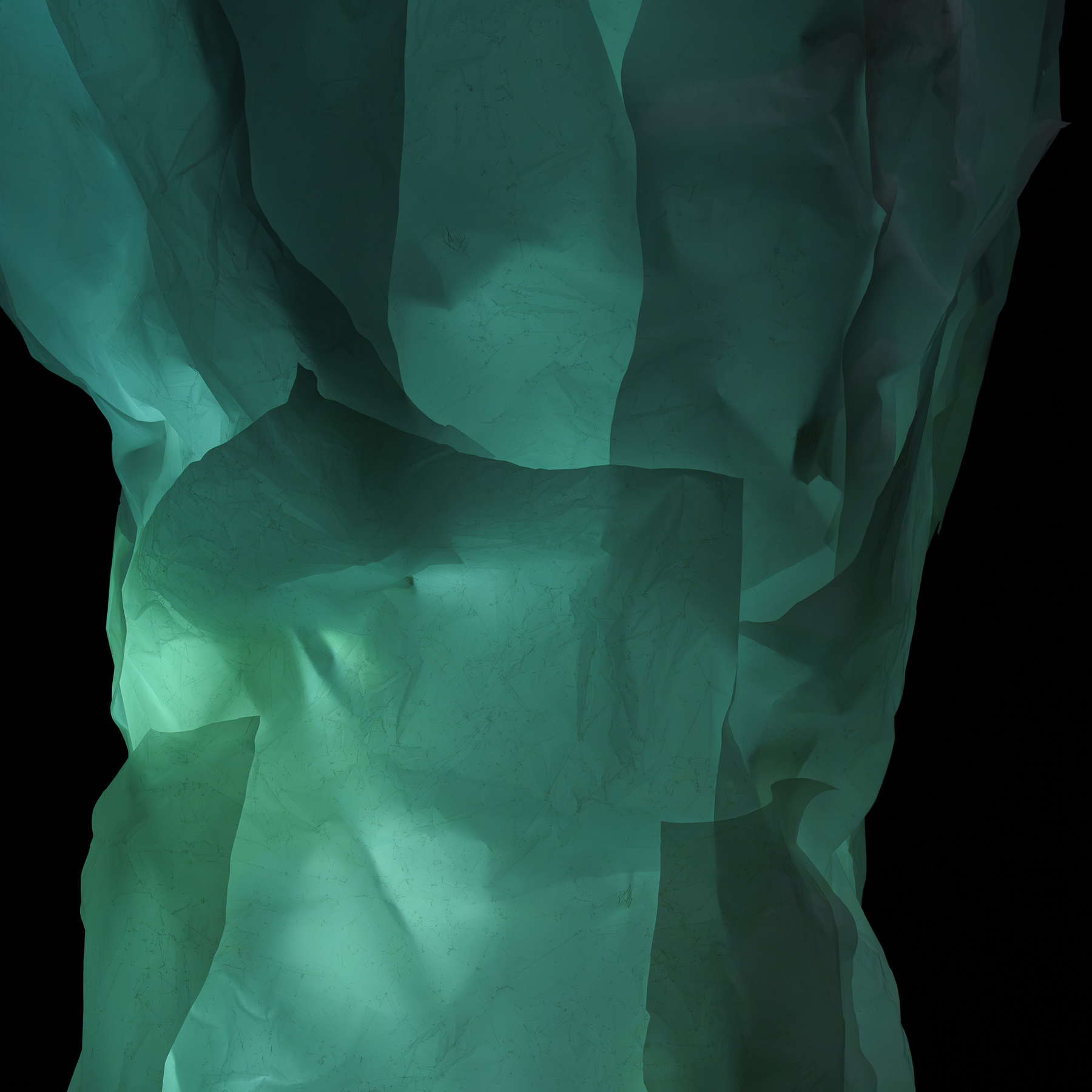 Image of the lighting-material relationships represented in the interactive installation, Tree of Life.